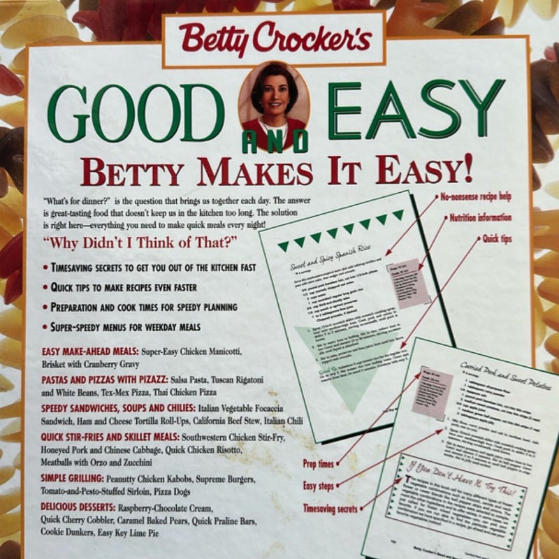 Betty Crocker's Good and Easy Cookbook