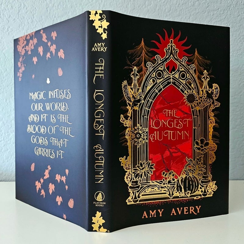 NEW The Longest Autumn SIGNED by Amy Avery FIRST Edition Owlcrate Limited