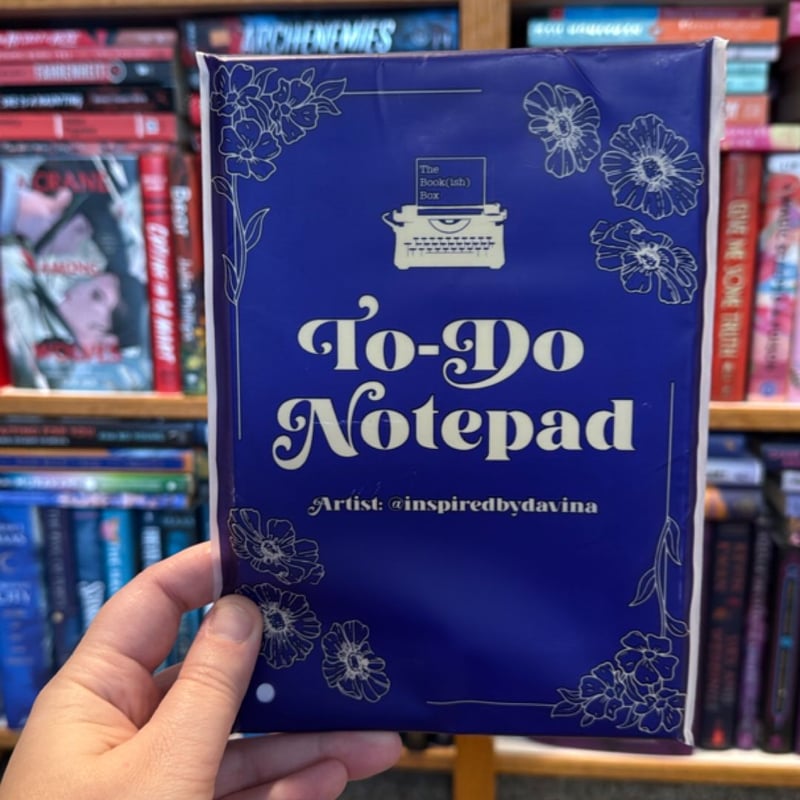 Bookish Box To-Do notepad