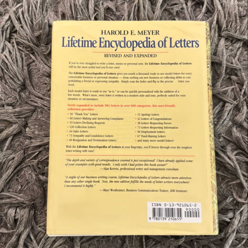 Lifetime Encyclopedia of Letters