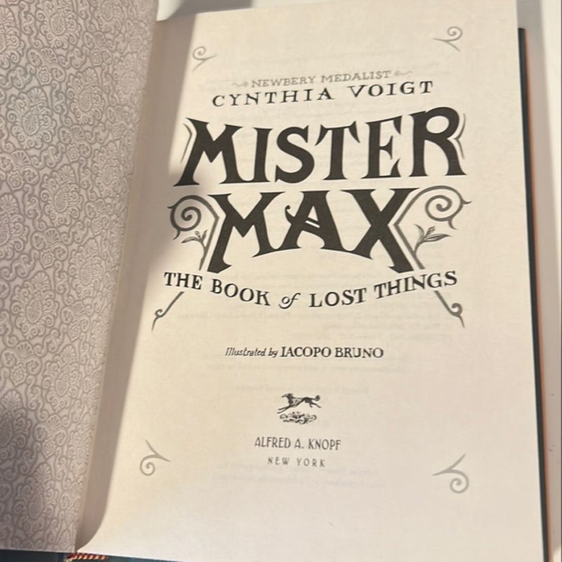 Mister Max: the Book of Lost Things