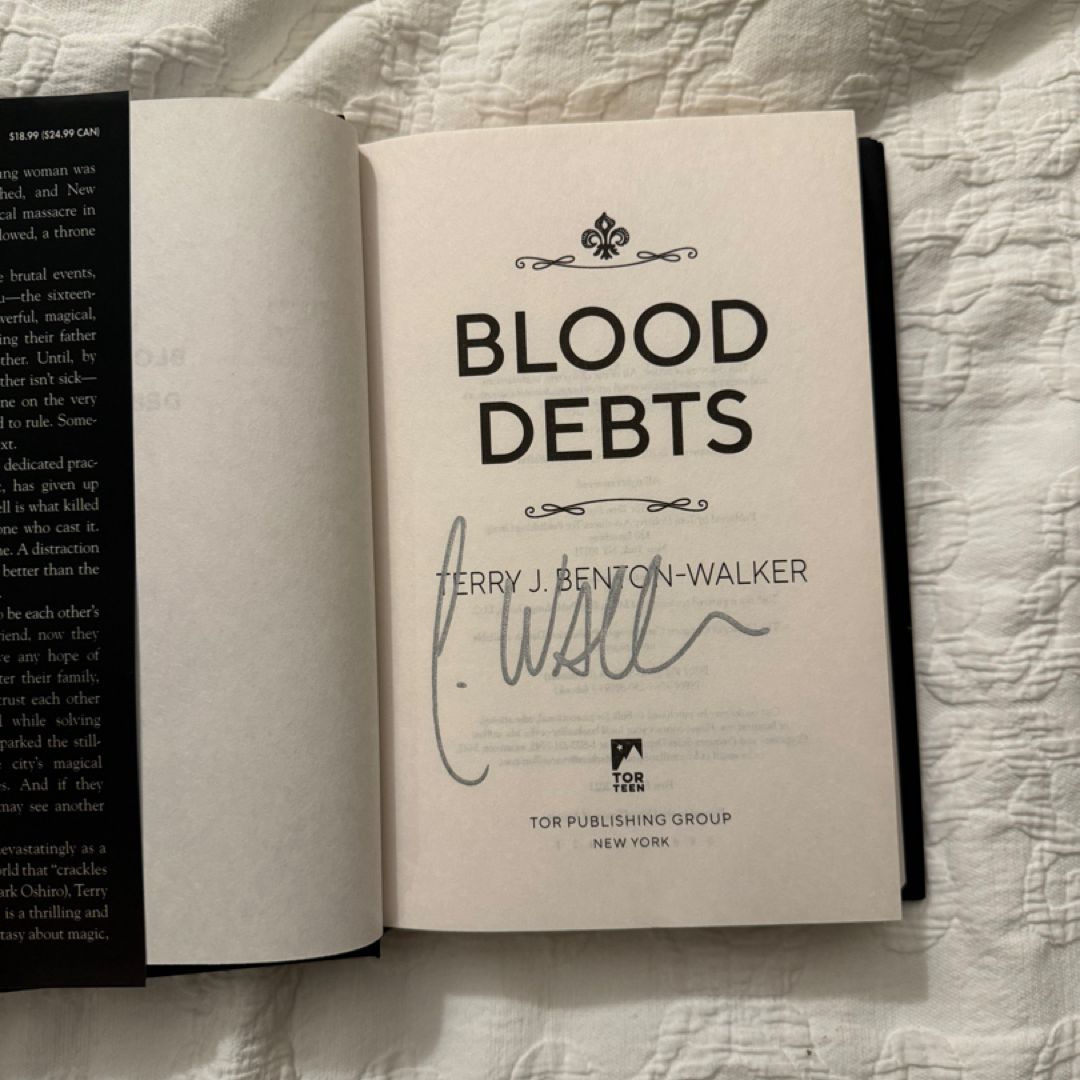 Blood Debts SIGNED COPY