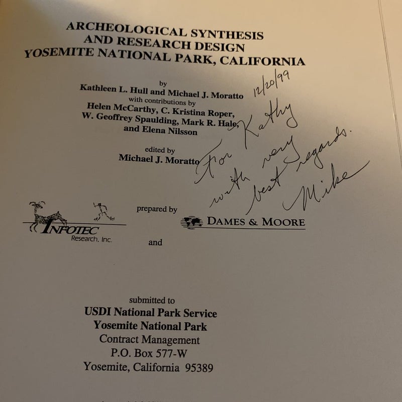 Archeological Synthesis and Research Design