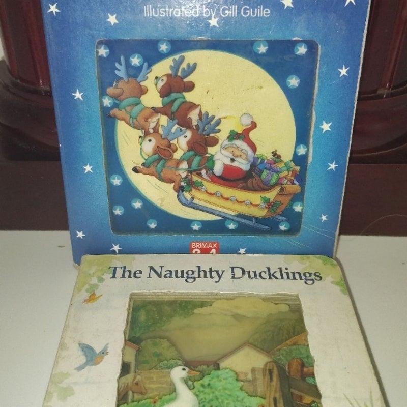 "Holiday Fun: Santa's Sleigh & Naughty Ducklings Interactive Book Set"