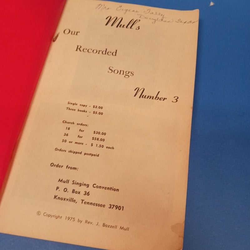 Mull's Our Recorded  Songs Number 3