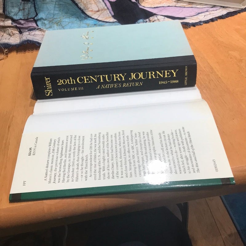 1st ed./1st * Twentieth Century Journey