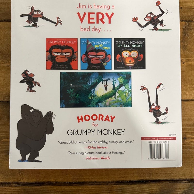Grumpy Monkey 3 book set new and sealed- grumpy monkey, up all night and party time.