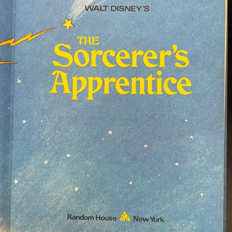 Walt Disney the sorcerers Apprentice VTG 1973 hardcover book