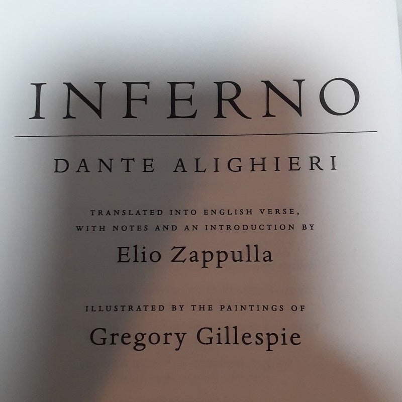 Inferno by Dante Alighieri A New Verse Translation by Elio 