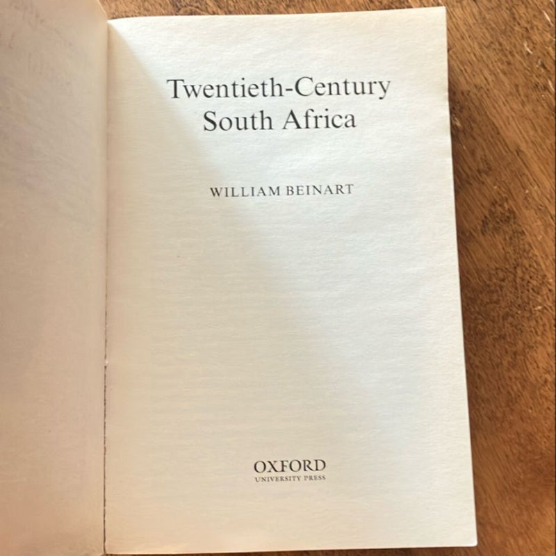 Twentieth-Century South Africa