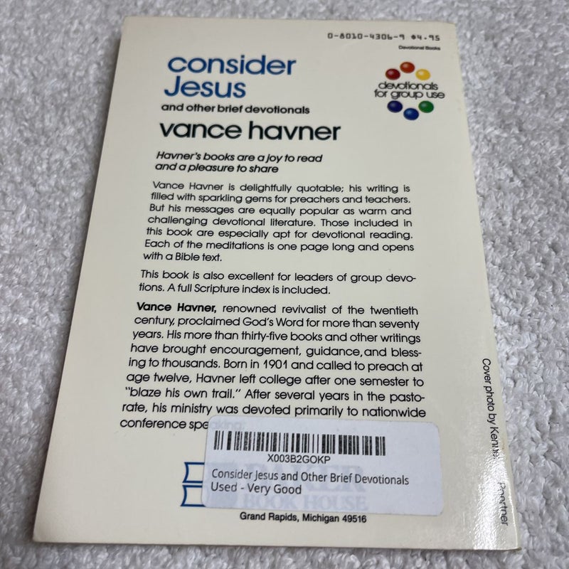 Consider Jesus by Vance H. Havner, Paperback | Pangobooks