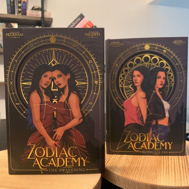 Bookish Box Zodiac Academy Books 1-4 by Caroline Peckham & Susanne