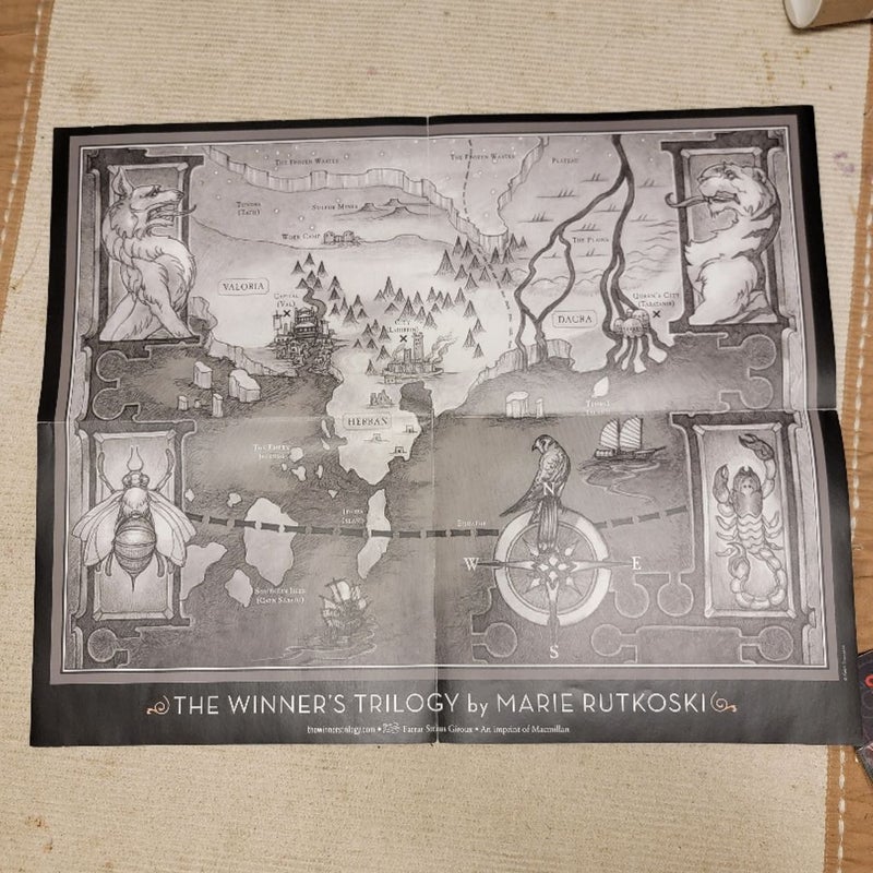 The Winner's Curse Map Poster