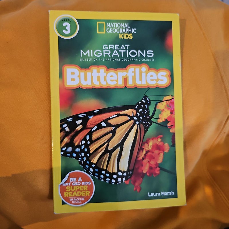 National Geographic Readers: Great Migrations Butterflies*