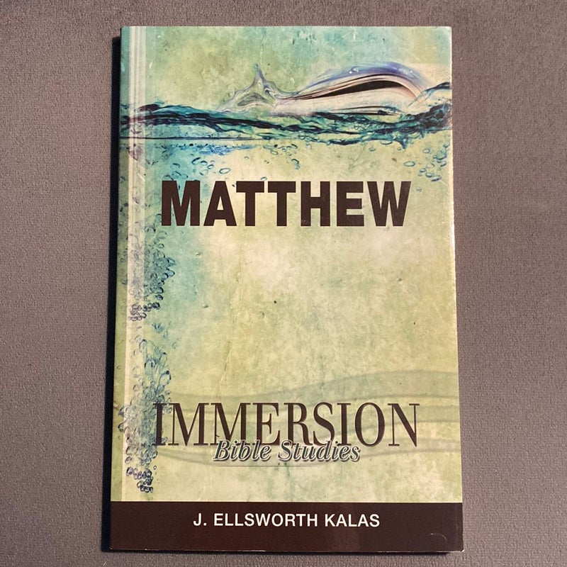 Immersion Bible Studies: Matthew