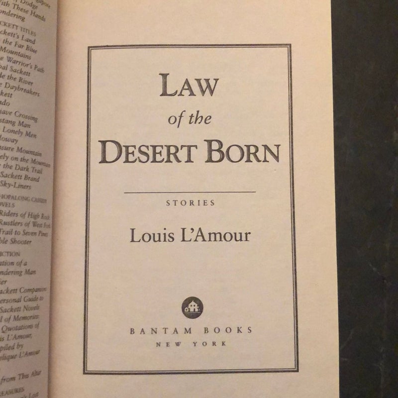 Law of the Desert Born 