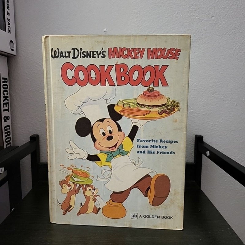 Walt Disney Mickey Mouse Cookbook 1975 Hard Cover  Golden Book Childrens Recipes