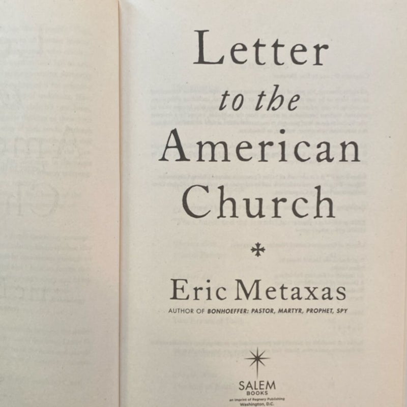 Letter to the American Church