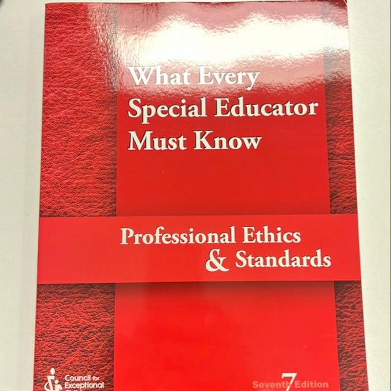 What Every Special Educator Must Know