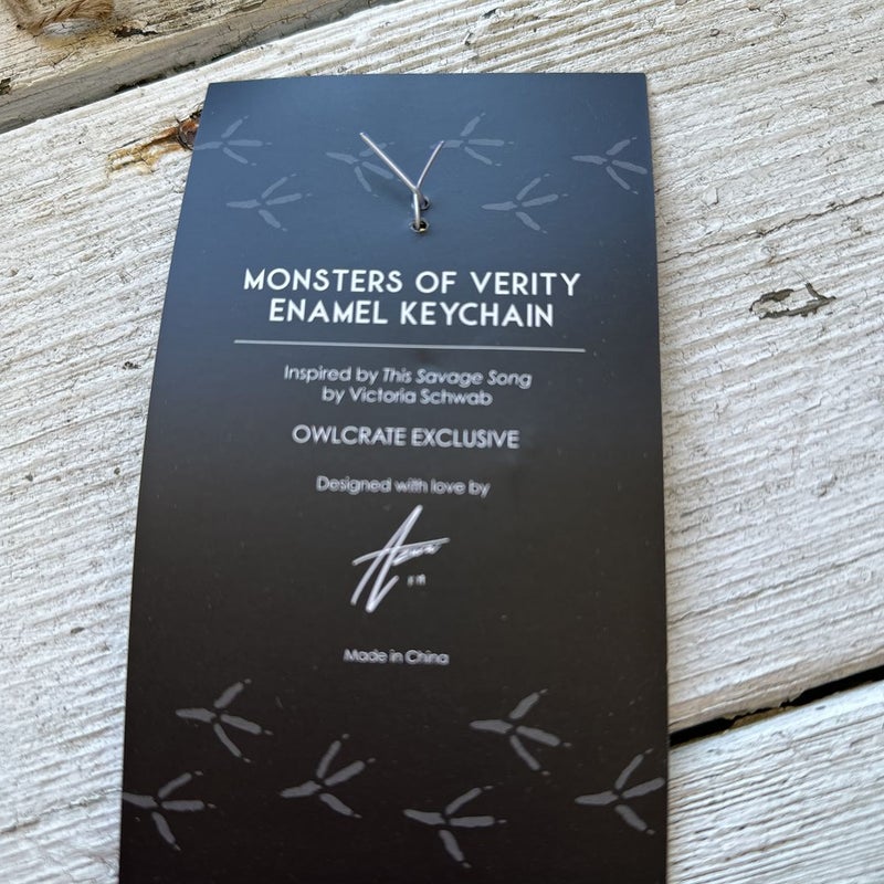 OwlCrate Exclusive This Savage Song Keychain