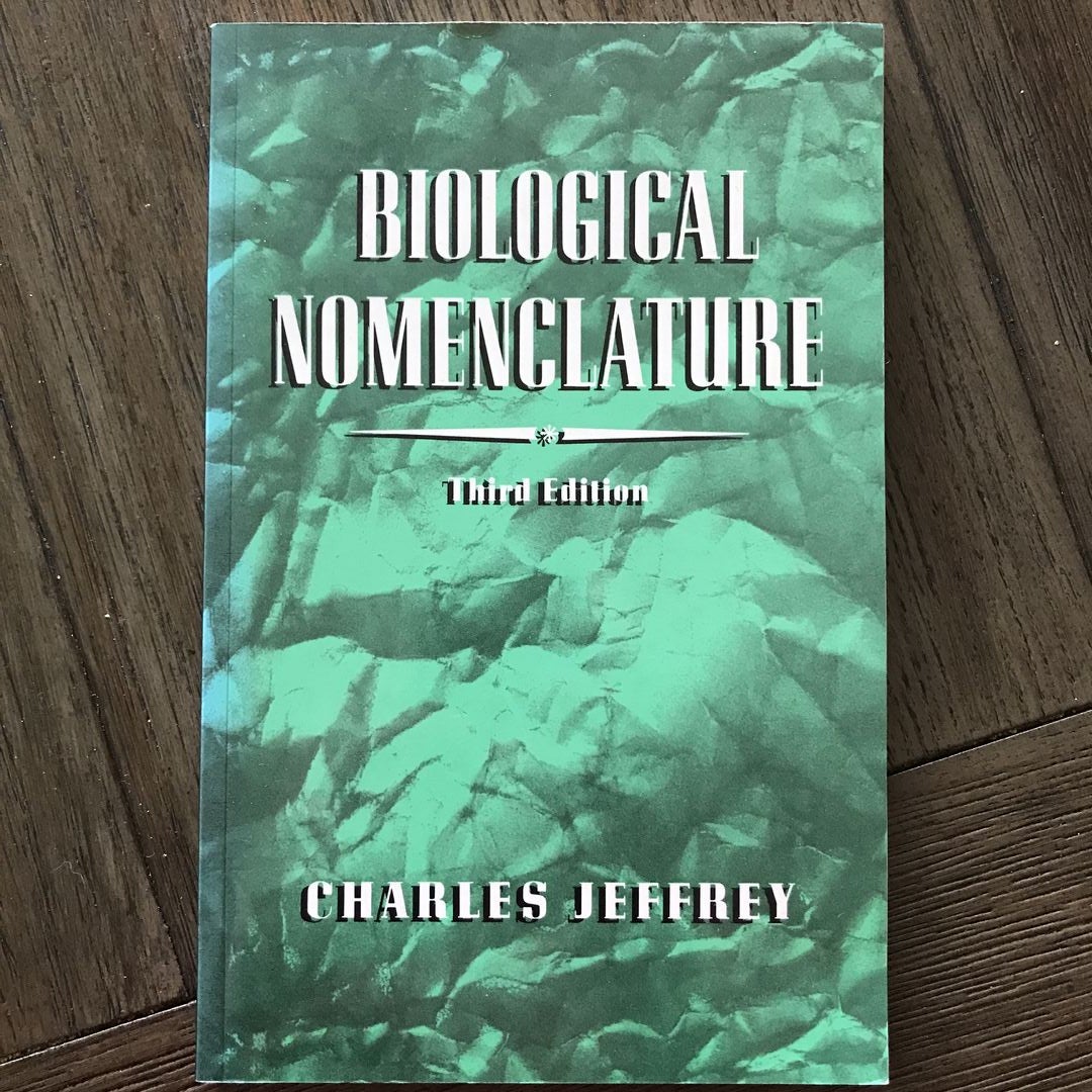 Biological Nomenclature by Charles Jeffrey, Paperback Pangobooks