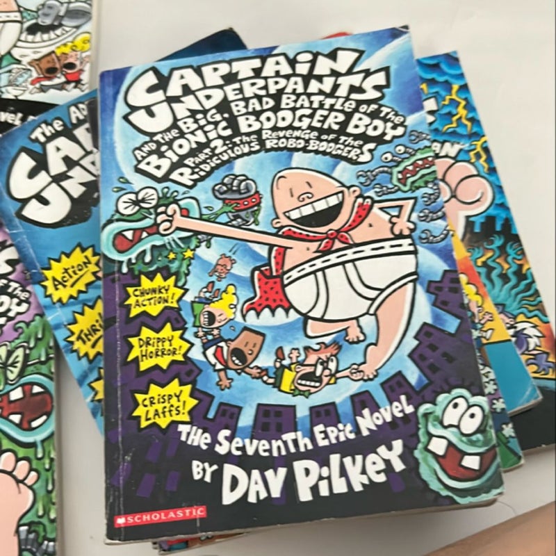 Captain Underpants collection  Edition 7 books 
