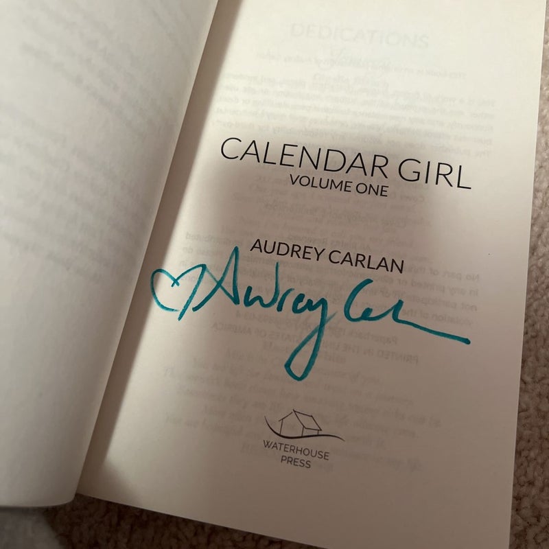 Calendar Girl: Volume One *Signed*