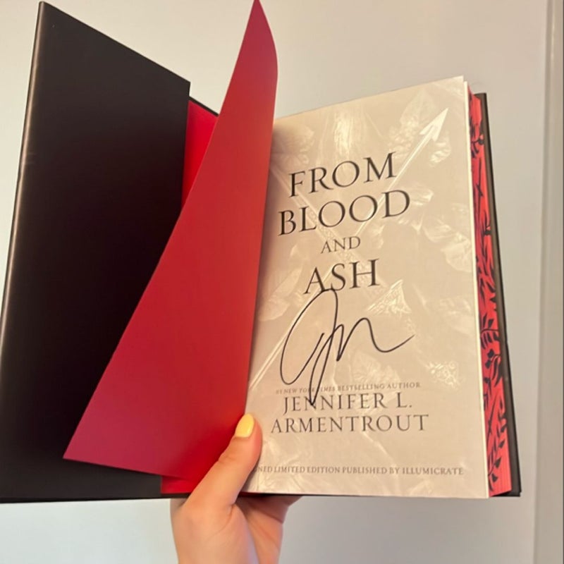 From Blood and Ash Signed Exclusive Illumicrate online Edition