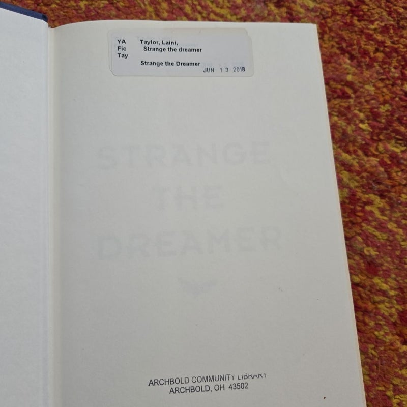 Strange the Dreamer