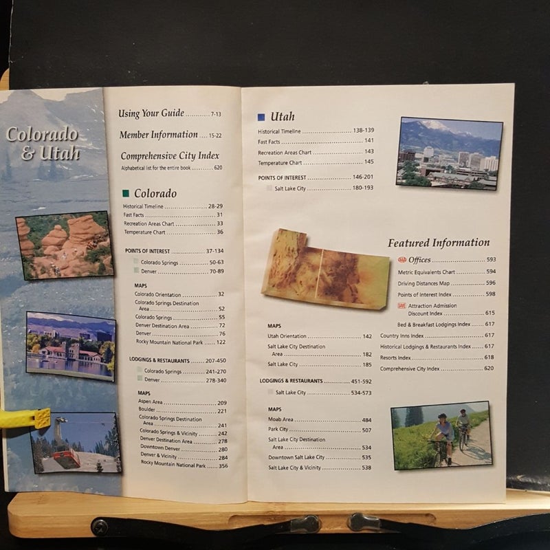 AAA Colorado and Utah tour Book 2010 Edition