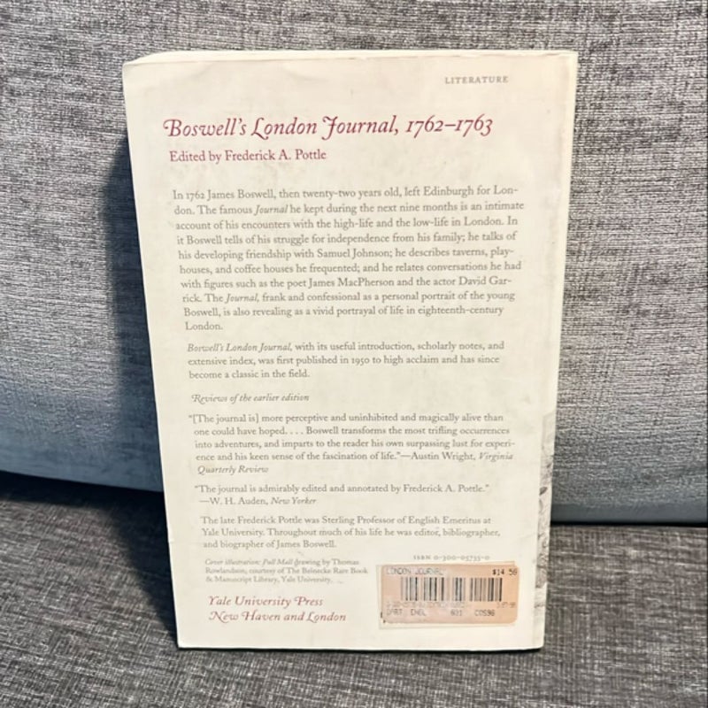 Boswell's London Journal, 1762-1763