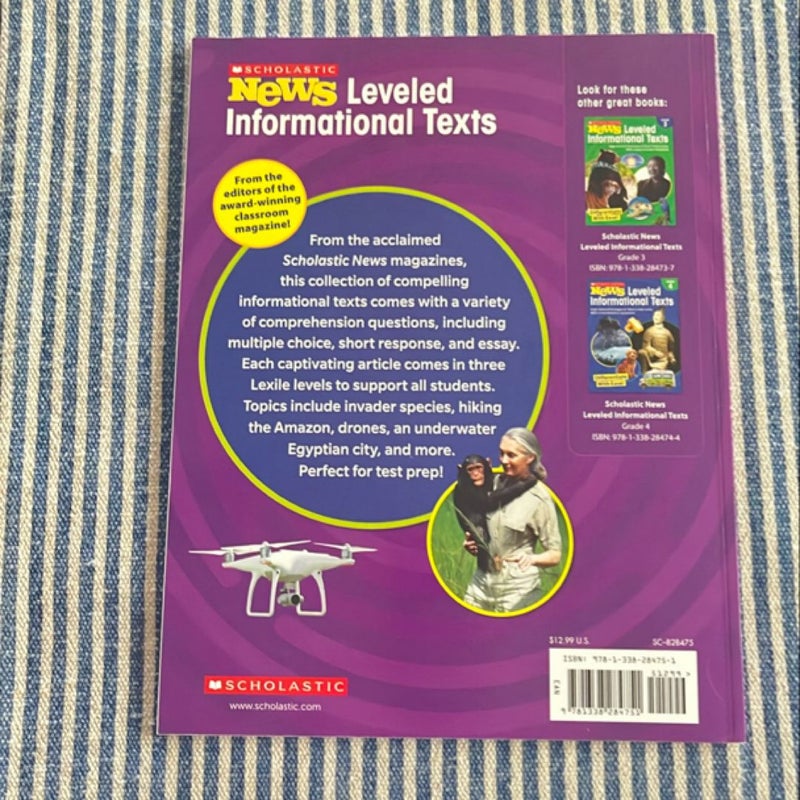 Scholastic News Leveled Informational Texts Grade 5