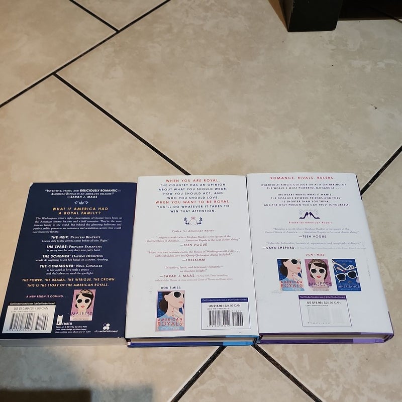 American Royals 1, 2, and 3 