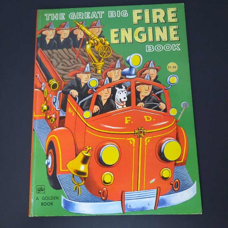 The Great Big Fire Engine Book 1974   A GOLDEN BOOK 