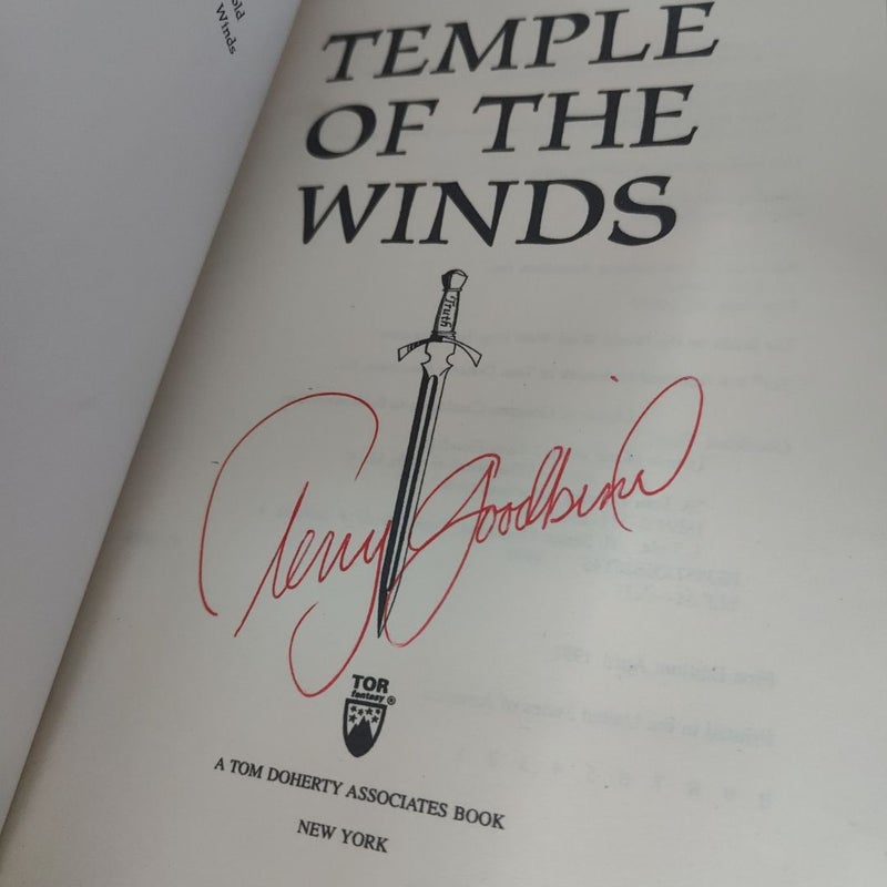 Temple of the Winds signed first edition 