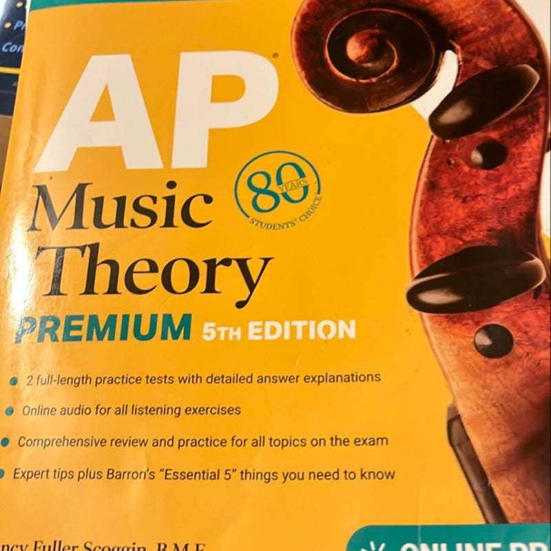 AP Music Theory Premium, Fifth Edition: Prep Book with 2 Practice Tests + Comprehensive Review + Online Audio