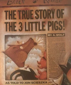 The True Story of the Three Little Pigs by Jon Scieszka Signed HC (Rare/Vintage)