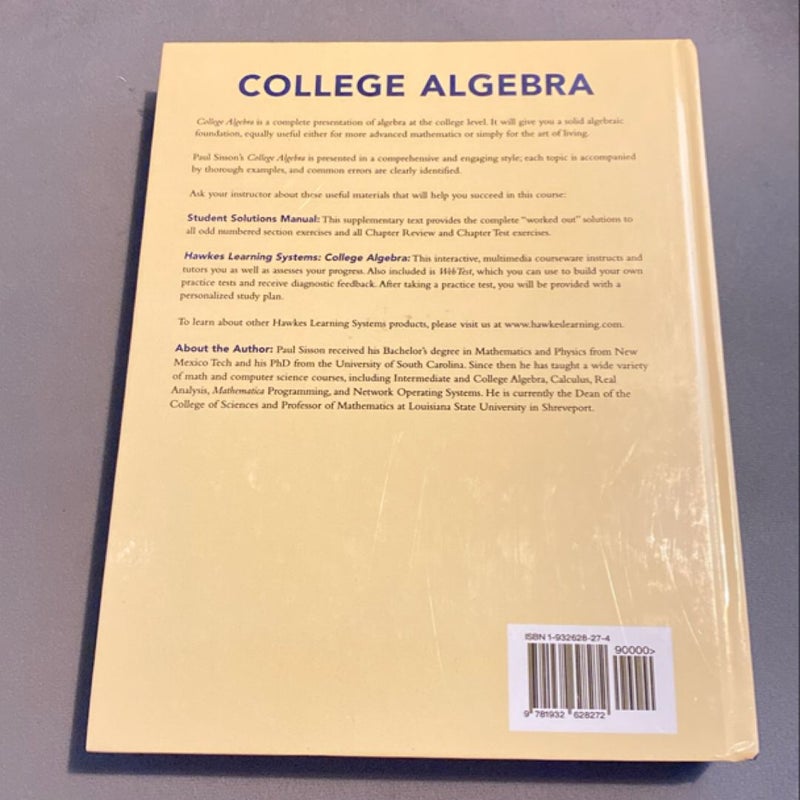 College Algebra 2nd edition Hardcover