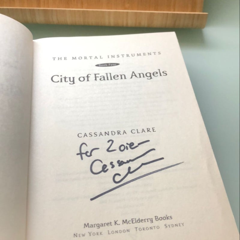 City of Fallen Angels SIGNED