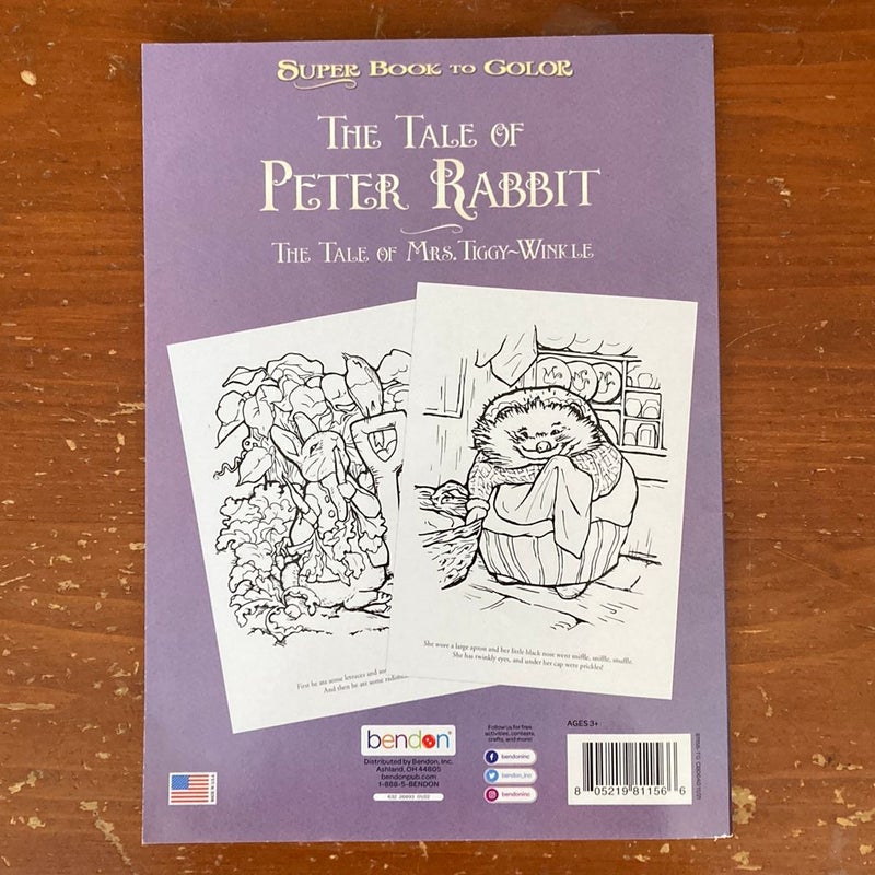 The Tale of Peter Rabbit coloring book