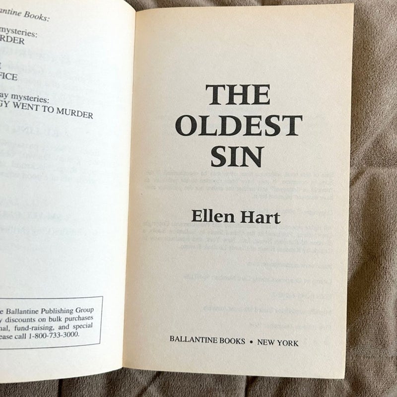 The Oldest Sin  1065