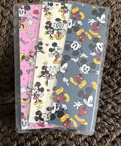 New 3 Mickey Minnie Mouse double sided laminated bookmark 