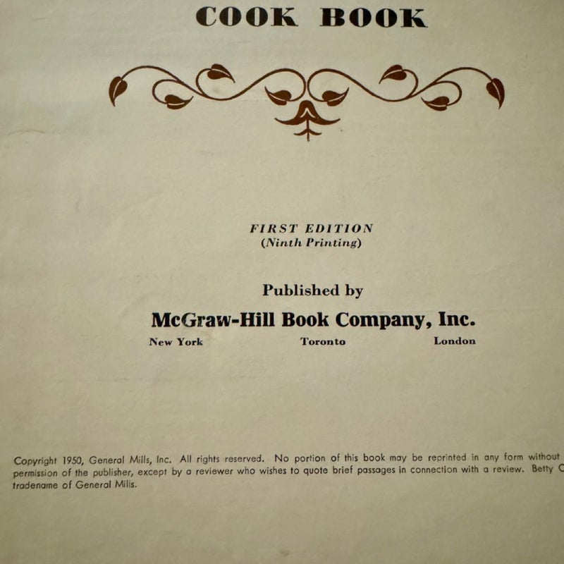 Betty Crocker’s Picture Cook book First Edition 1950