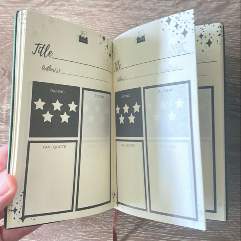 Bookish Book Rating Notebook