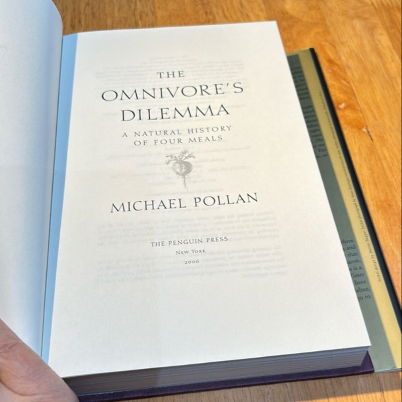 The Omnivore's Dilemma * 1st Ed 1st Print, James Beard Award Winner