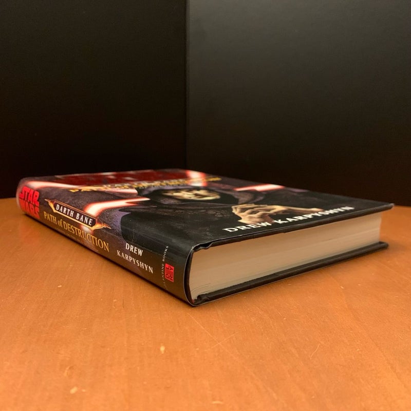 Star Wars: Complete Darth Bane Trilogy: Path of Destruction, Rule of Two, Dynasty of Evil. All First Edition First Printing