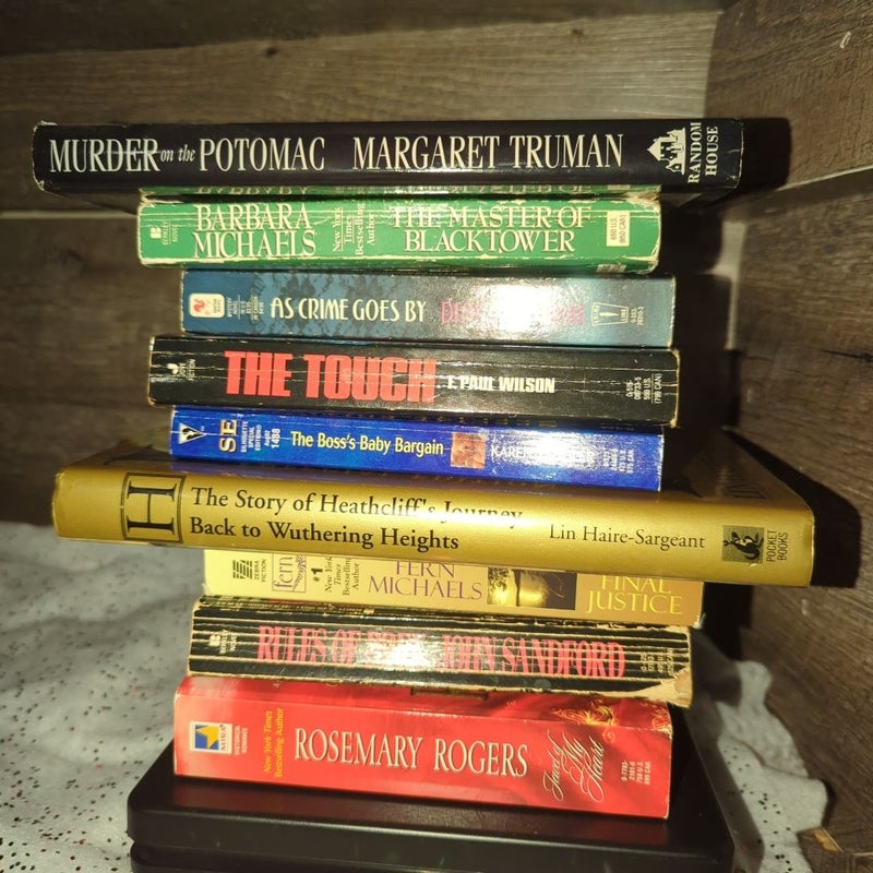 9 various book bundle