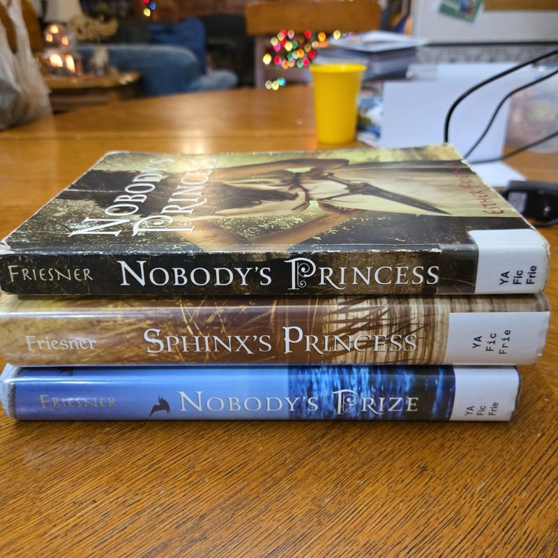 Nobody's Princess 3 book lot, bundle, set