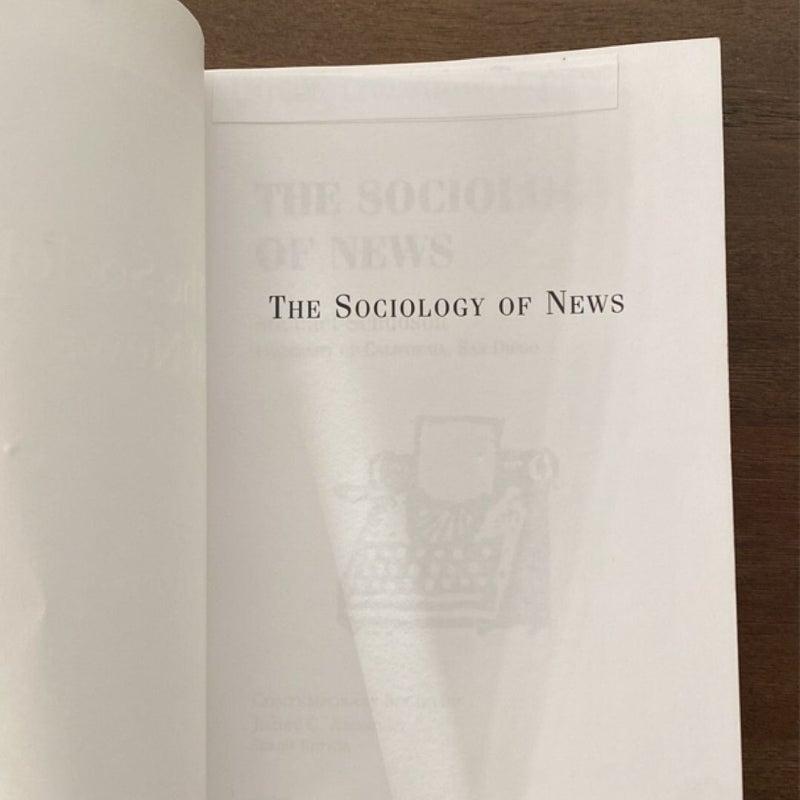 The Sociology of News