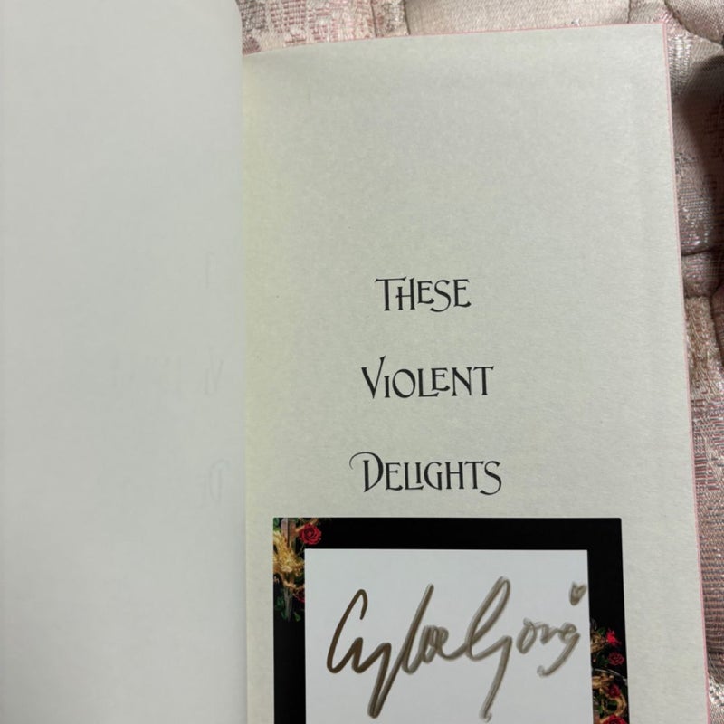 Fairyloot These Violent Delights Signed